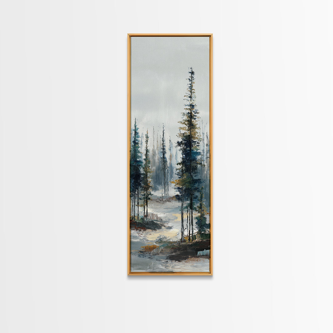 Modern Scandinavian Forest Canvas Print, Above Sofa Art, Set of 3 Wall Art, Living Room Decor, Statement, Minimalist Wall Art, ASA-1x3-99