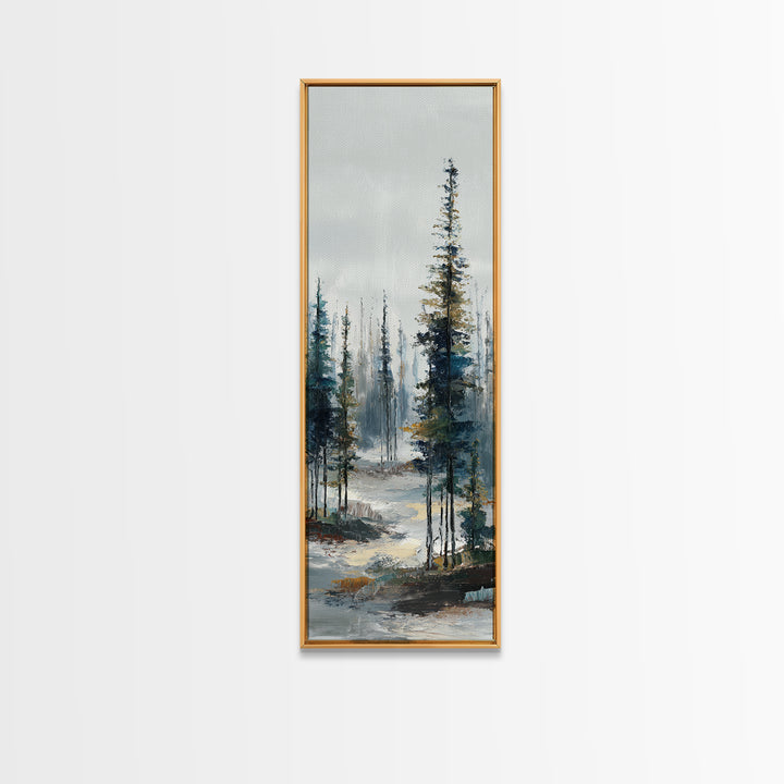 Modern Scandinavian Forest Canvas Print, Above Sofa Art, Set of 3 Wall Art, Living Room Decor, Statement, Minimalist Wall Art, ASA-1x3-99