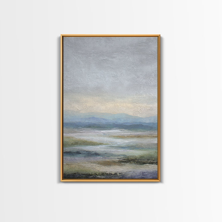 Abstract River Bends Canvas Print, Above Sofa Art, Japandi Wall Art, Living Room Decor, Fine Art, Statement, Boho Decor, ASA-2x3-31