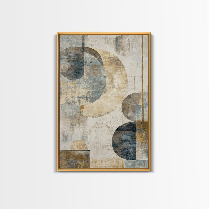 Large Modern Organic Shapes Framed Canvas Print, Above Sofa Art, Luxury Decor, Living Room Decor, Abstract Art, Statement, ASA-2x3-34