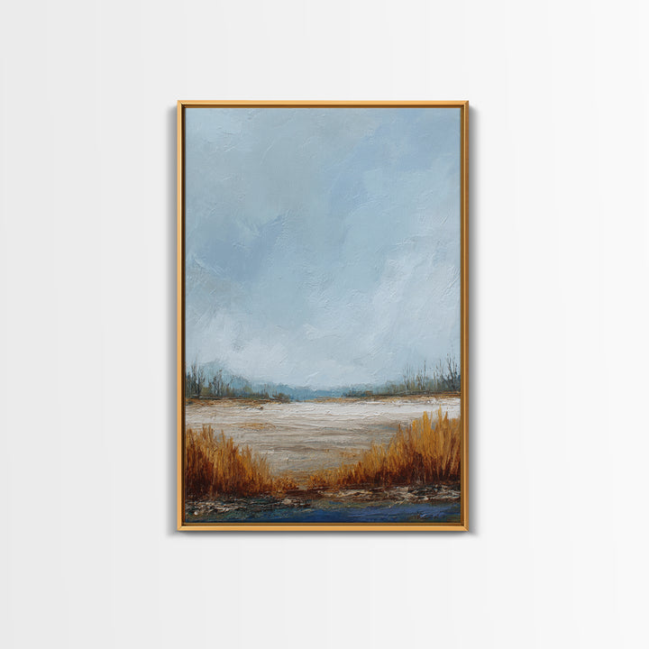 Oversized Abstract Landscape Canvas Print, Above Sofa Art, Canvas Wall Art, Living Room Decor, Statement, Living Room Wall Art, ASA-2x3-81