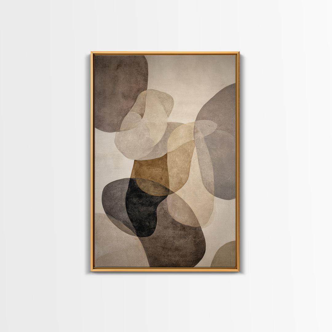 Large Modern Organic Shapes Canvas Print, Above Sofa Art, Contemporary Art, Living Room Decor, Abstract Art, Statement, ASA-2x3-82