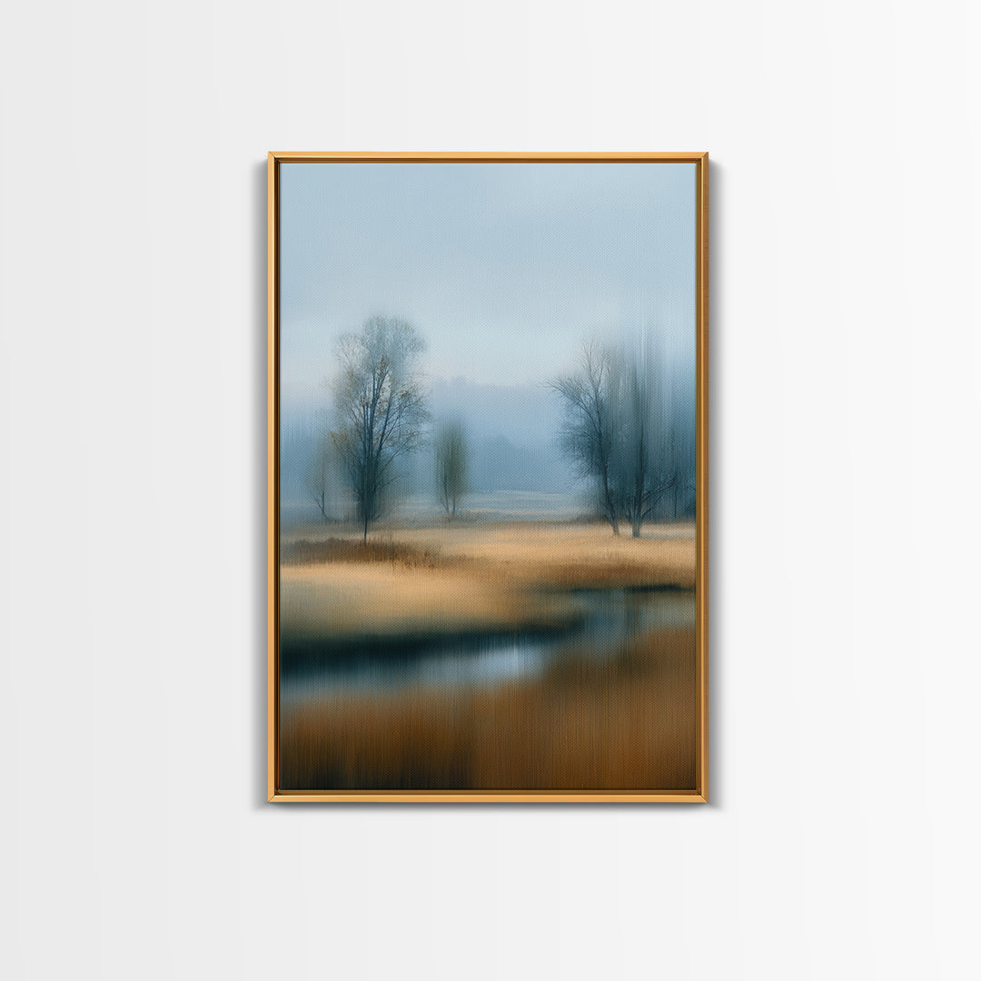 Modern Scandinavian Forest Canvas Print, Above Sofa Art, Canvas Wall Art, Living Room Decor, Statement, Living Room Wall Art, ASA-2x3-95