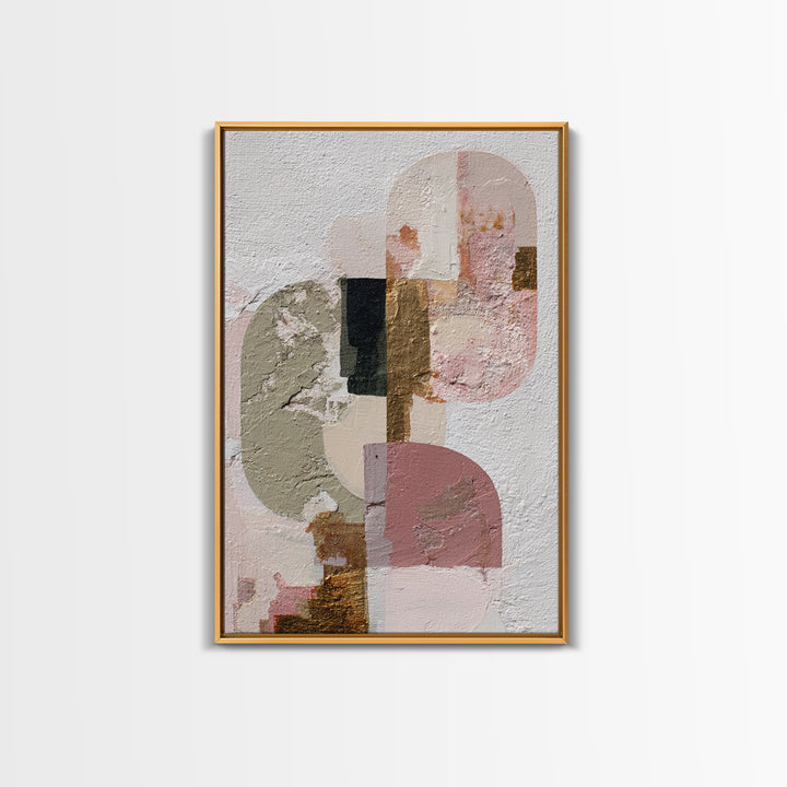 Luxury Monochrome Stone Composition Canvas Print, Above Sofa Art, Home Decor, Living Room Decor, Fine Art, Statement, ASA-2x3-99