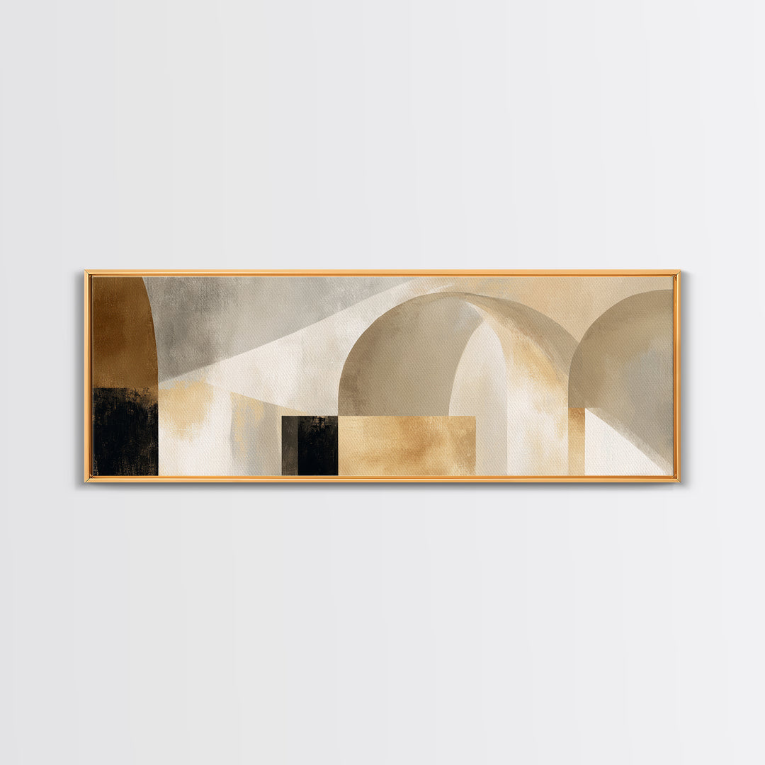 Architectural Arch Study Framed Canvas Print, Above Sofa Art, Textured Wall Art, Living Room Decor, Fine Art, Statement, ASA-3x1-1