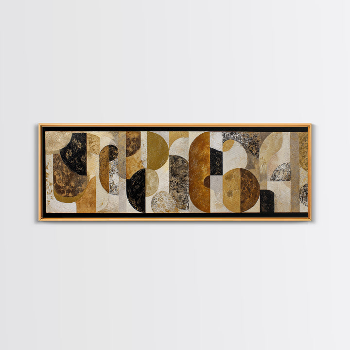 Textured Plaster Abstract Framed Canvas Print, Above Sofa Art, Modern Decor, Living Room Decor, Abstract Art, Statement, ASA-3x1-27
