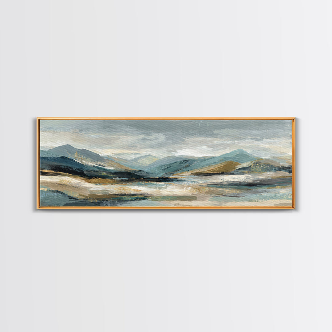 Sunlit Rolling Hills Canvas Print, Above Sofa Art, Living Room Decor, Fine Art, Statement 233, Set of Prints, Above Bed Decor, ASA-3x1-33