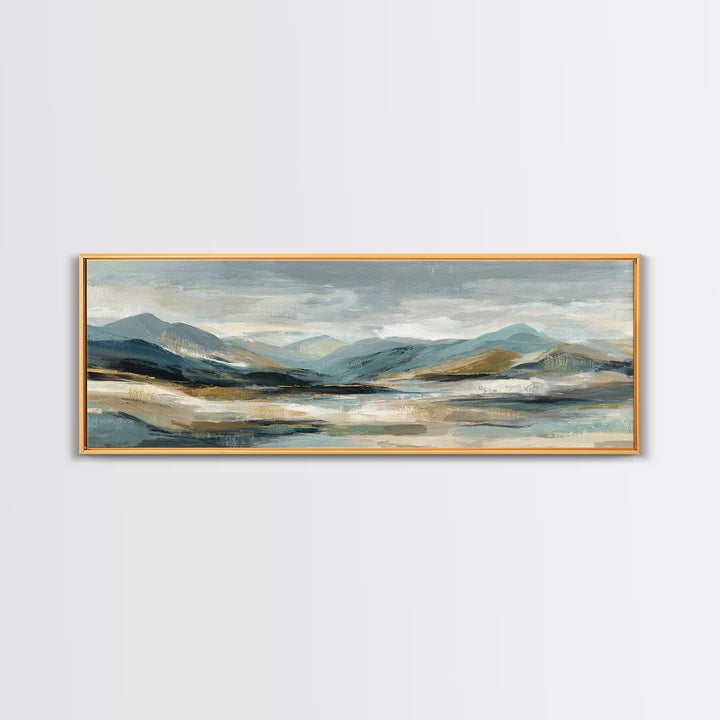 Sunlit Rolling Hills Canvas Print, Above Sofa Art, Living Room Decor, Fine Art, Statement 233, Set of Prints, Above Bed Decor, ASA-3x1-33