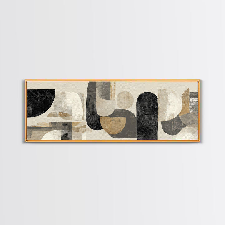Large Modern Organic Shapes Canvas Print, Above Sofa Art, Abstract Wall Art, Living Room Decor, Abstract Art, Statement, ASA-3x1-42