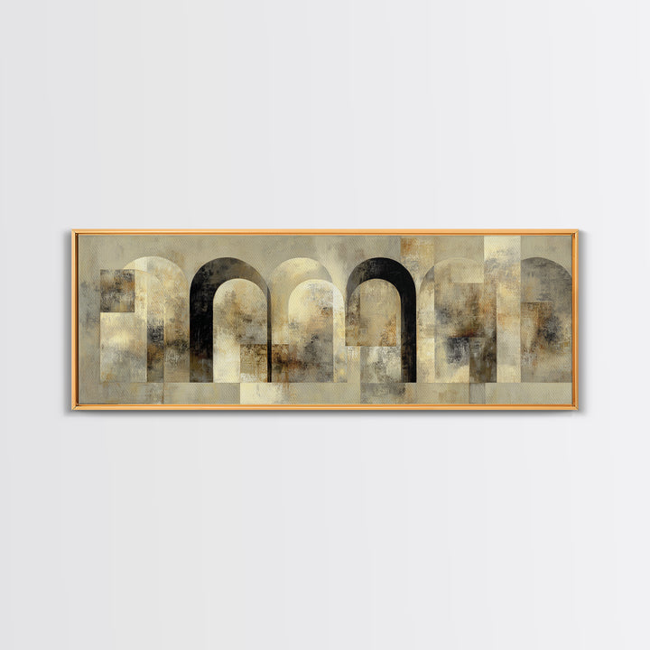 Architectural Arch Study Framed Canvas Print, Above Sofa Art, Living Room Wall Art, Living Room Decor, Fine Art, Statement, ASA-3x1-73