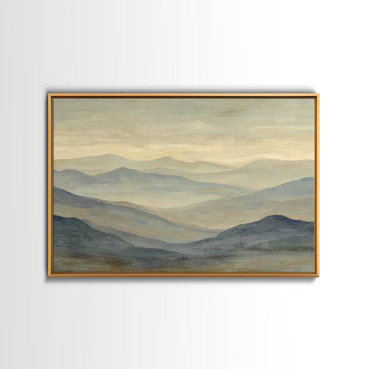 Sunlit Rolling Hills Canvas Print, Above Sofa Art, Abstract Wall Art, Living Room Decor, Fine Art, Statement, Above Bed Decor, ASA-3x2-21