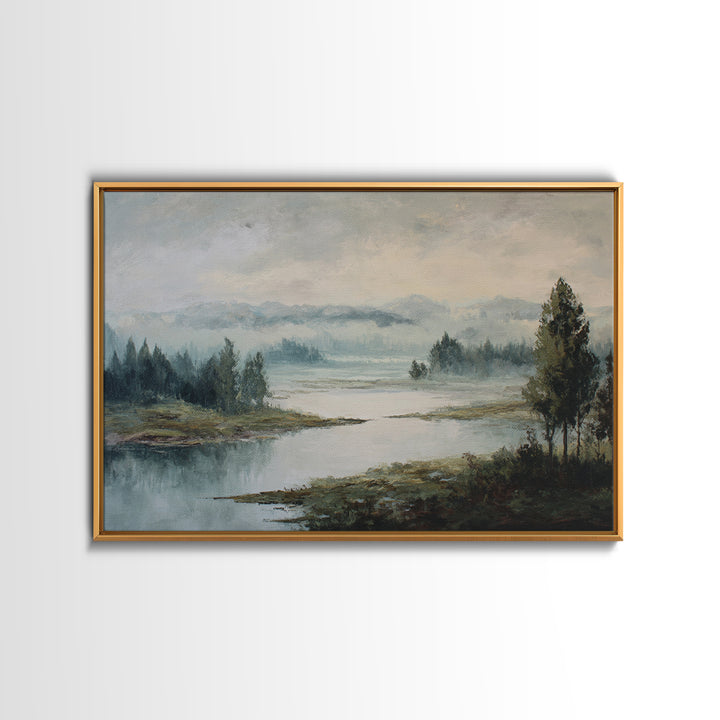 Gallery Style Landscape with Expansive Negative Space Canvas Print, Above Sofa Art, Home Decor, Living Room Decor, Statement, ASA-3x2-28