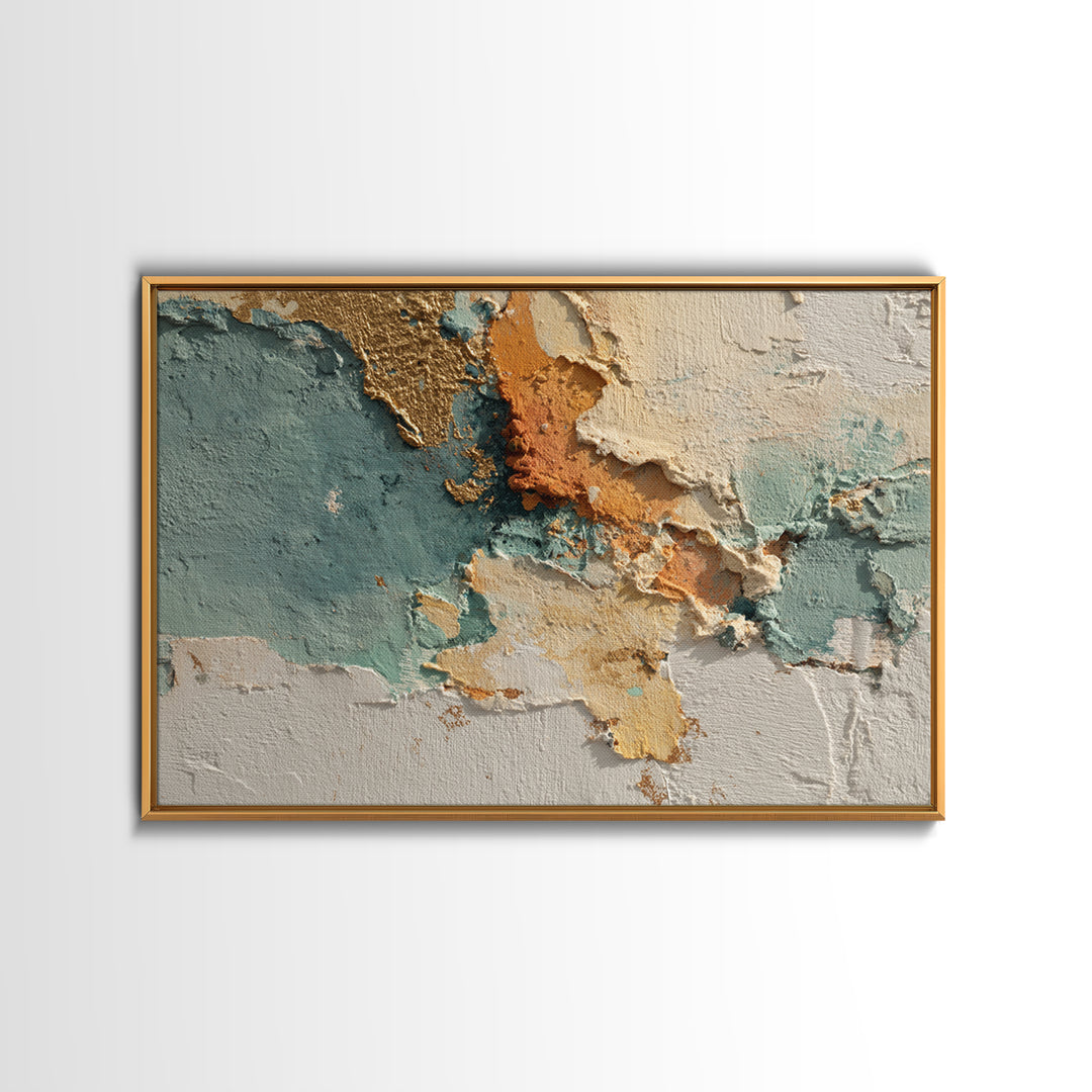 Sunlit Rolling Hills Framed Canvas Print, Above Sofa Art, Watercolor Painting, Living Room Decor, Fine Art, Statement, ASA-3x2-45