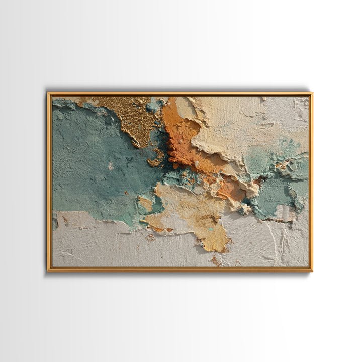 Sunlit Rolling Hills Framed Canvas Print, Above Sofa Art, Watercolor Painting, Living Room Decor, Fine Art, Statement, ASA-3x2-45