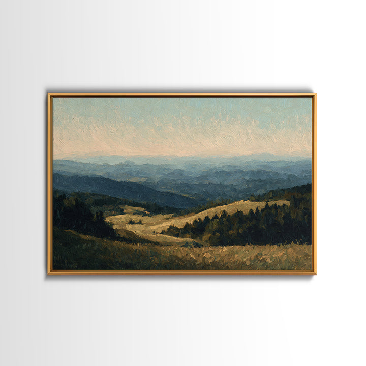 Wide Olive and Beige Meadow Panorama Canvas Print, Above Sofa Art, Textured Wall Art, Living Room Decor, Fine Art, Statement, ASA-3x2-62