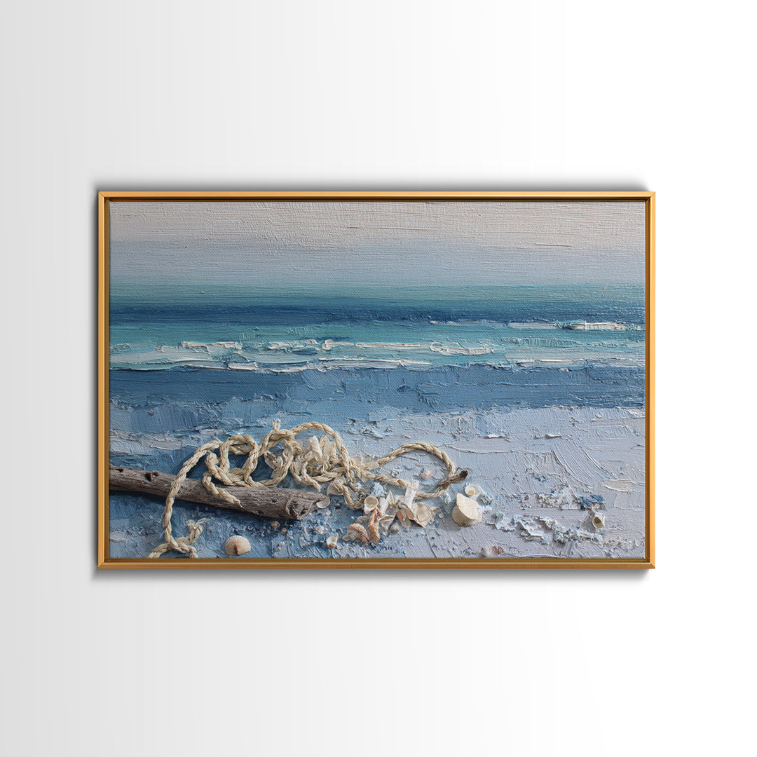 Moody Seascape at Twilight Canvas Print, Above Sofa Art, Modern Art, Living Room Decor, Fine Art, Statement, Art Print, ASA-3x2-88