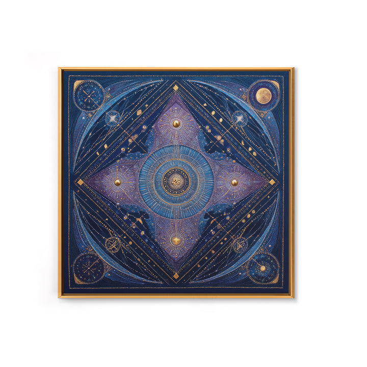 Scorpio Formed from Stars and Jeweled Shadows Canvas Print, Astrology Art, Astrology Wall Art, Living Room Decor, Zodiac, AST-1x1-34