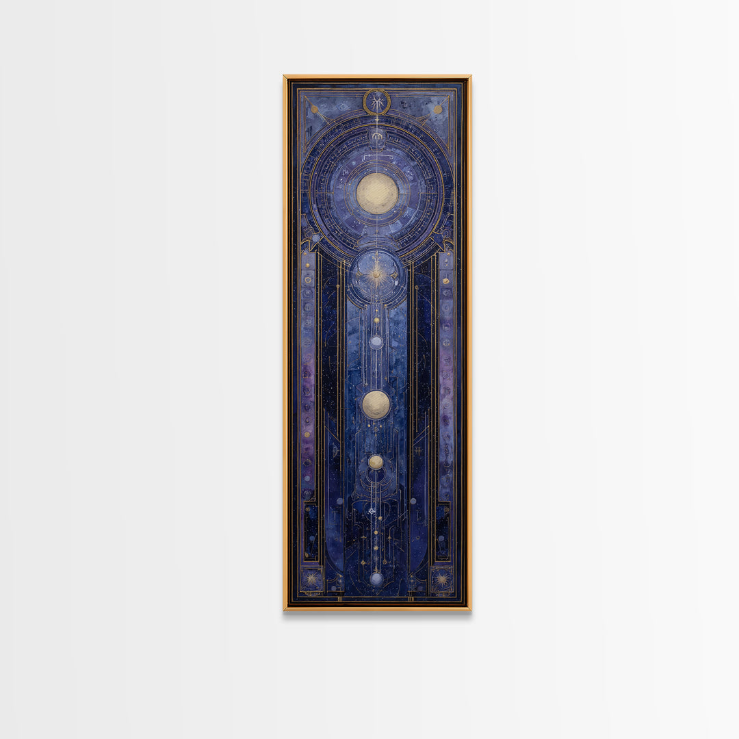Scorpio Formed from Stars and Jeweled Shadows Canvas Print, Astrology Art, Astronomy Print, Living Room Decor, Fine Art, Zodiac, AST-1x3-22