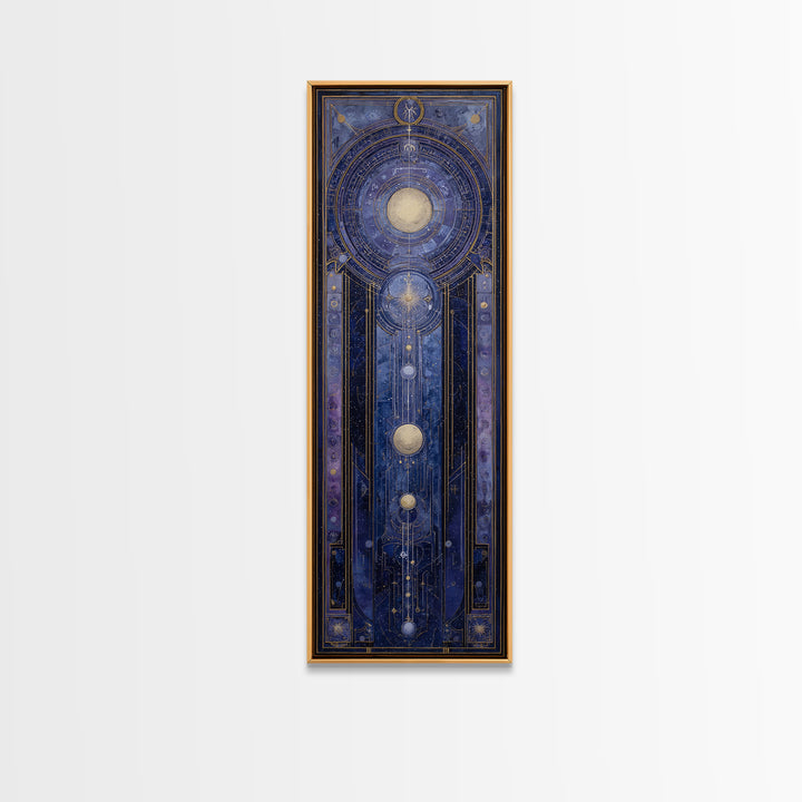 Scorpio Formed from Stars and Jeweled Shadows Canvas Print, Astrology Art, Astronomy Print, Living Room Decor, Fine Art, Zodiac, AST-1x3-22