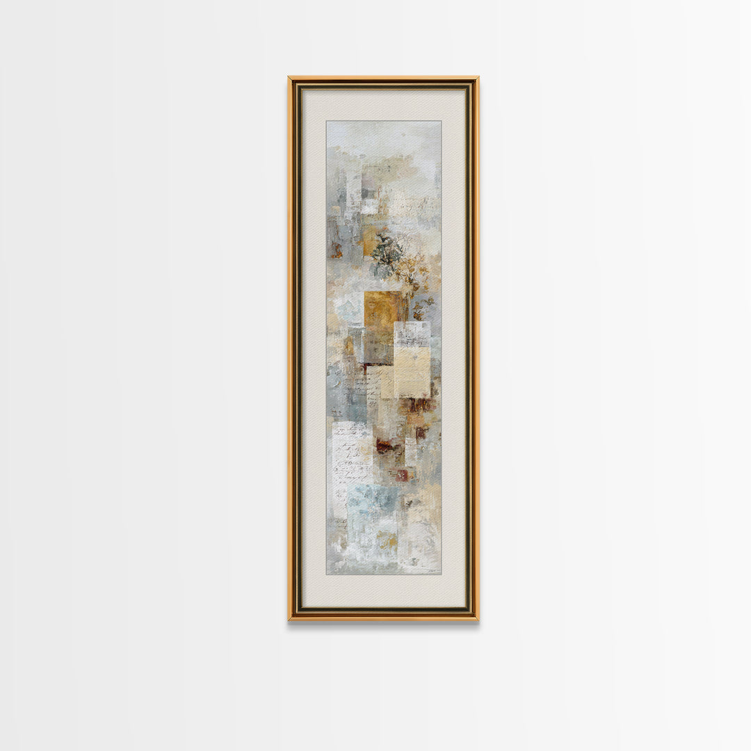 Antique Key and Handwritten Letter Arrangement Without Canvas Print, Bed and Breakfast Art, Art Print, Living Room Decor, BAB-1x3-93
