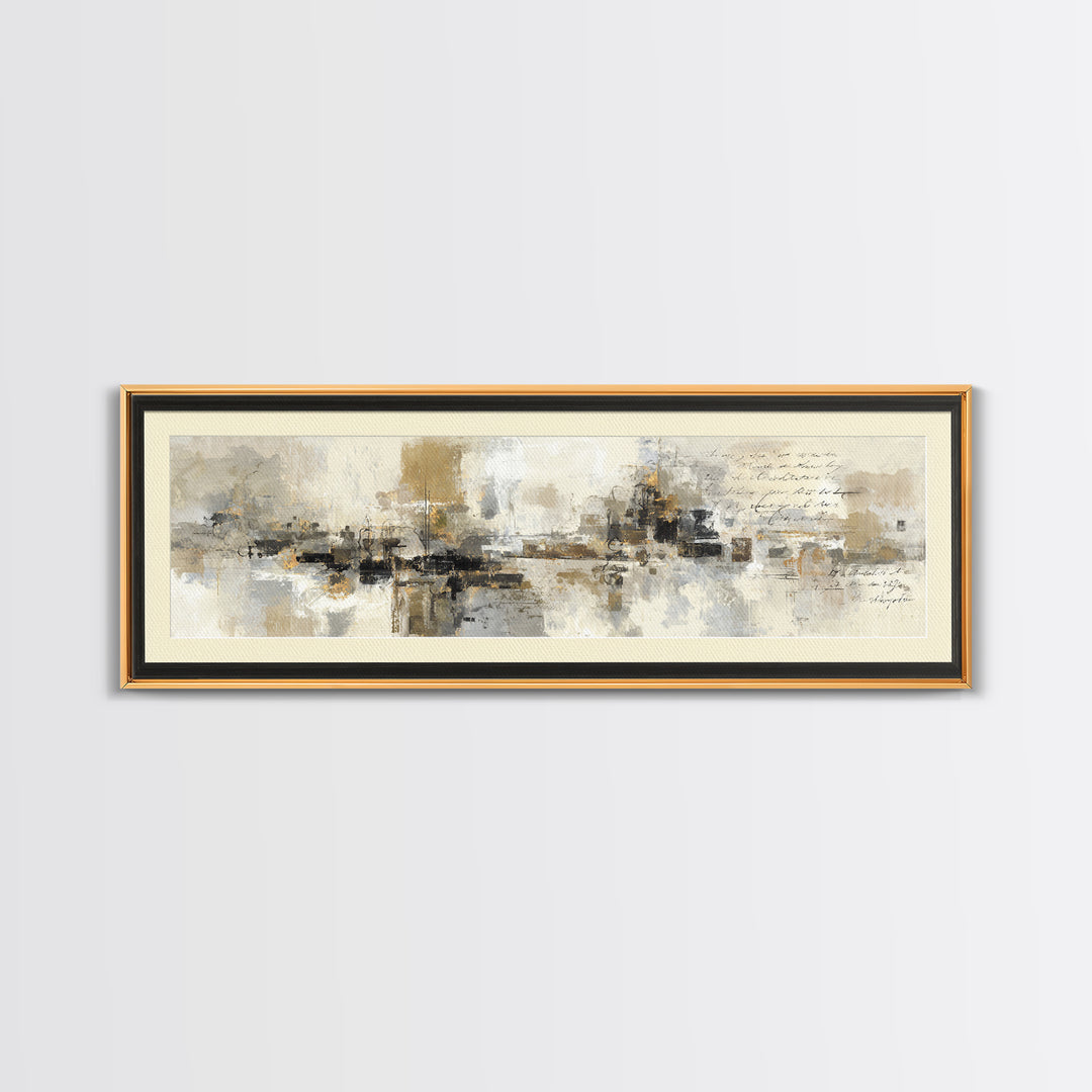 Antique Key and Handwritten Canvas Print, Bed and Breakfast Art, Bedroom Wall Decor, Living Room Decor, Fine Art Print, BAB-3x1-1