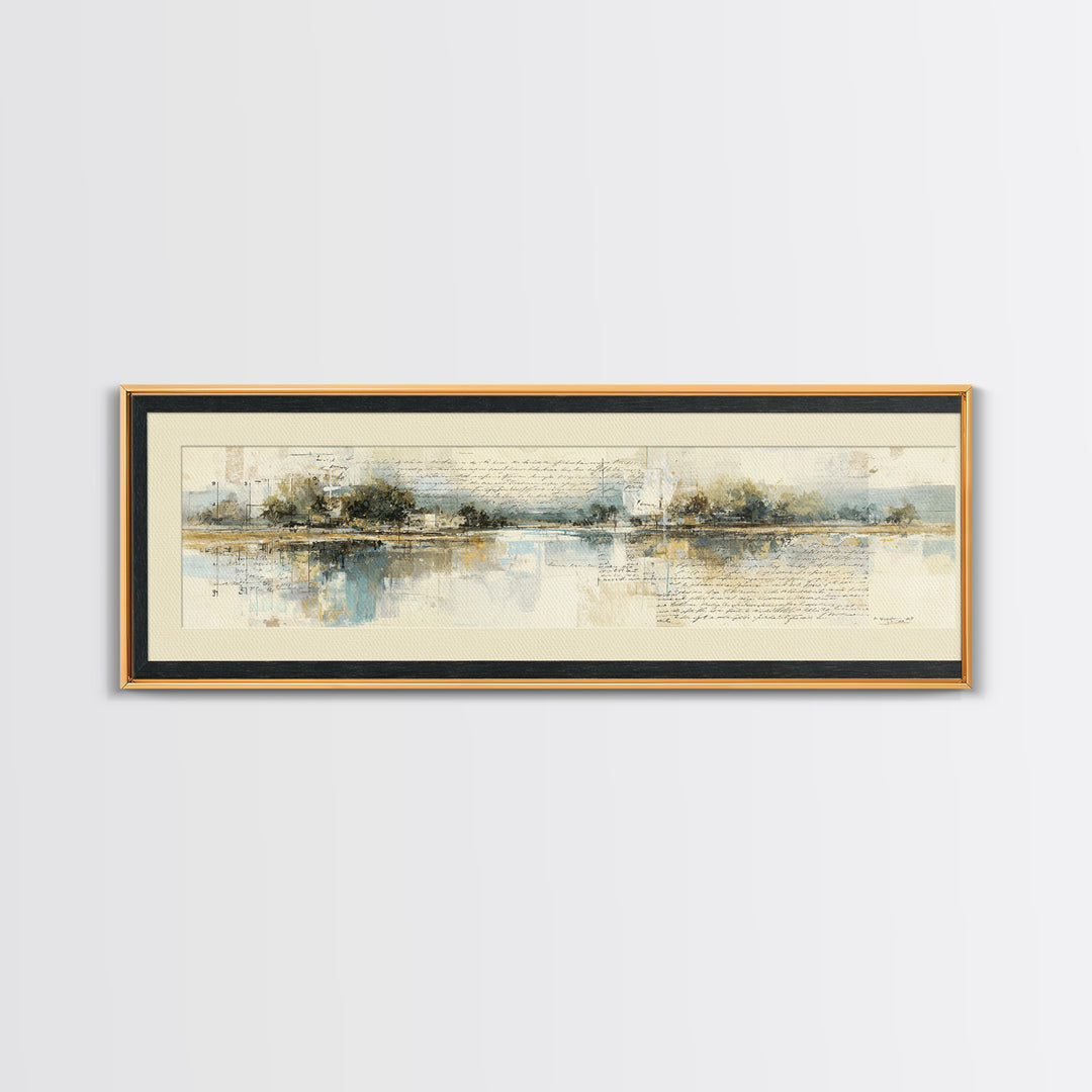 Antique Key and Handwritten Letter Arrangement Without Canvas Print, Bed and Breakfast Art, Bedroom Prints, Living Room Decor, BAB-3x1-49