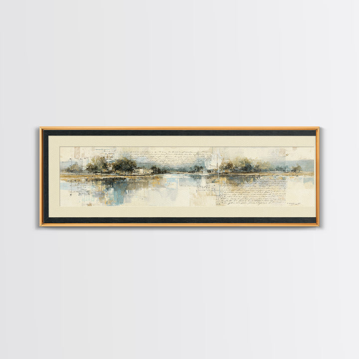 Antique Key and Handwritten Letter Arrangement Without Canvas Print, Bed and Breakfast Art, Bedroom Prints, Living Room Decor, BAB-3x1-49