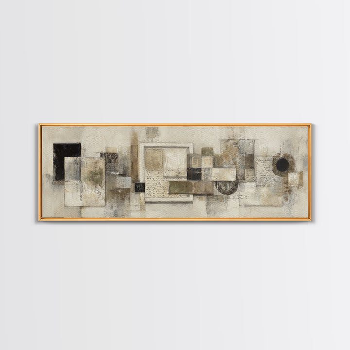 Antique Key and Handwritten Letter Arrangement Without Canvas Print, Bed and Breakfast Art, Neutral Decor, Living Room Decor, BAB-3x1-73