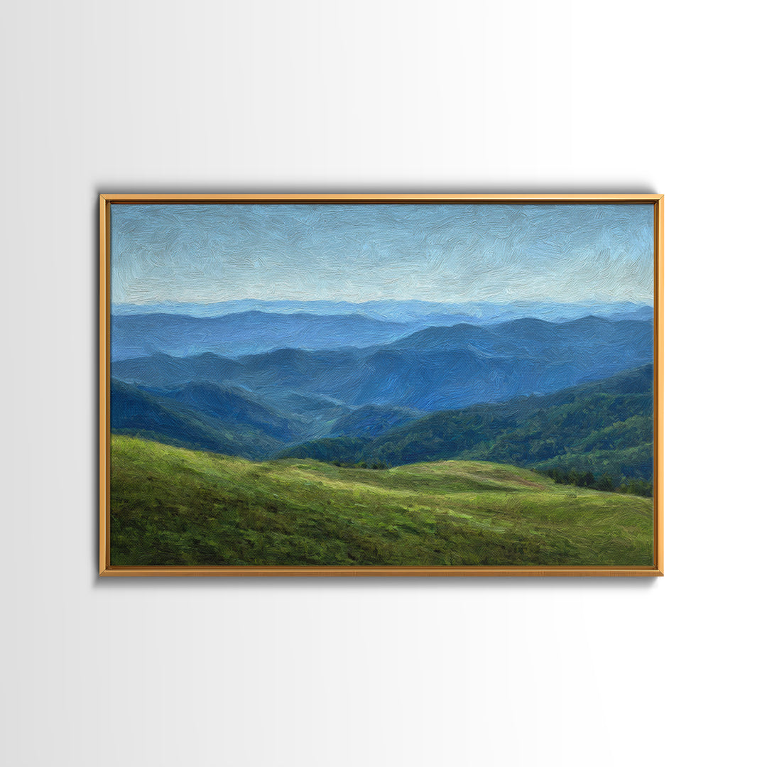 Classic Landscape with Rolling Green Hills Canvas Print, Bed and Breakfast Art, Bedroom Prints, Living Room Decor, Fine Art, BAB-3x2-52