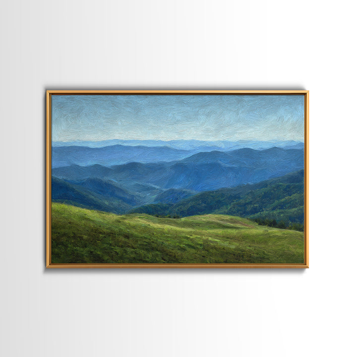 Classic Landscape with Rolling Green Hills Canvas Print, Bed and Breakfast Art, Bedroom Prints, Living Room Decor, Fine Art, BAB-3x2-52