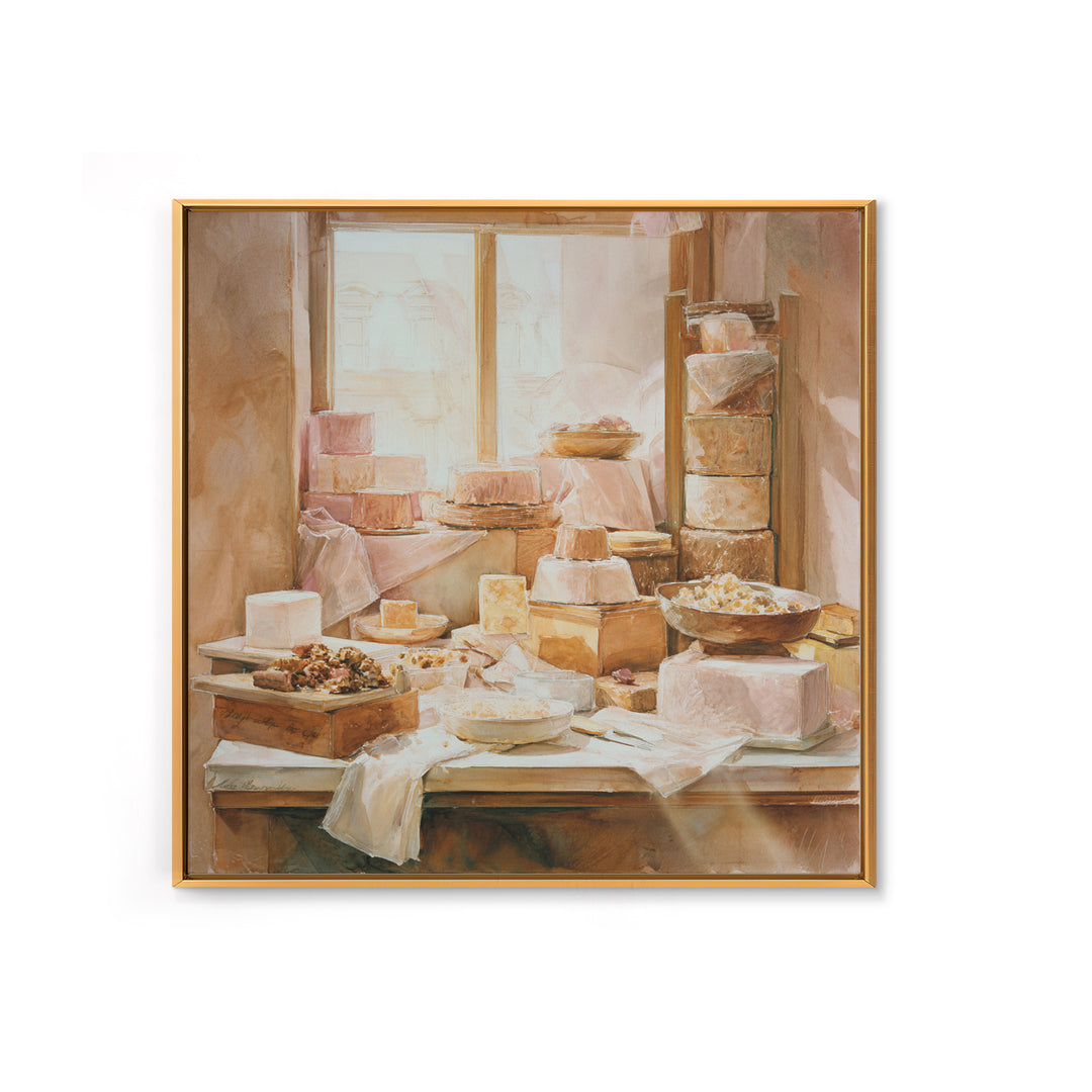 French Patisserie Window Display of Pastel Pastries Canvas Print, Bakery Art, Kids Art, Bakery Decor, Fine Art, Patisserie, BAK-1x1-26
