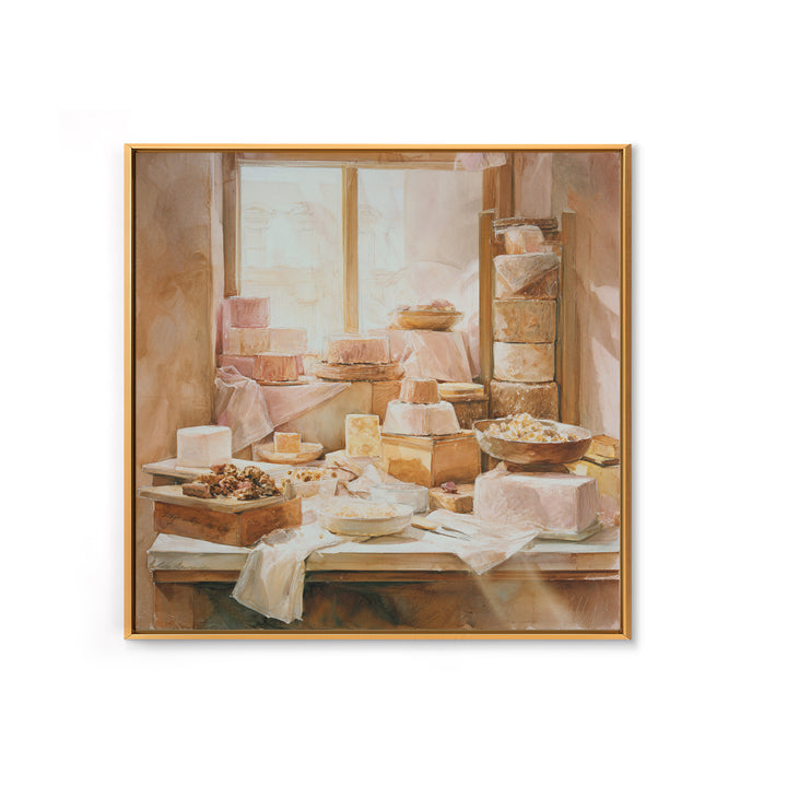 French Patisserie Window Display of Pastel Pastries Canvas Print, Bakery Art, Kids Art, Bakery Decor, Fine Art, Patisserie, BAK-1x1-26