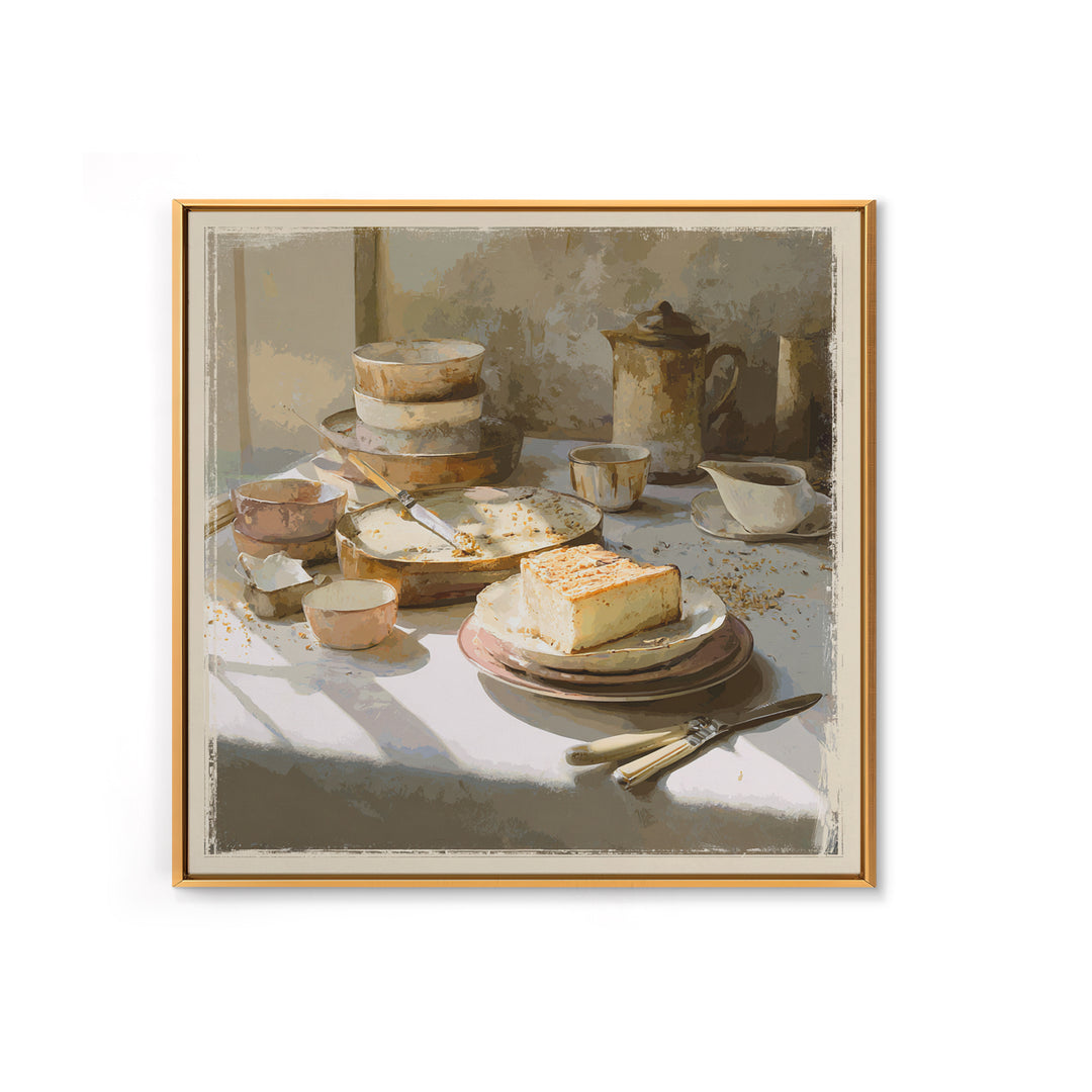 Parisian Dessert Poster Framed Canvas Print, Bakery Art, French Wall Art, Bakery Decor, Fine Art, Patisserie, Room Decor, BAK-1x1-72