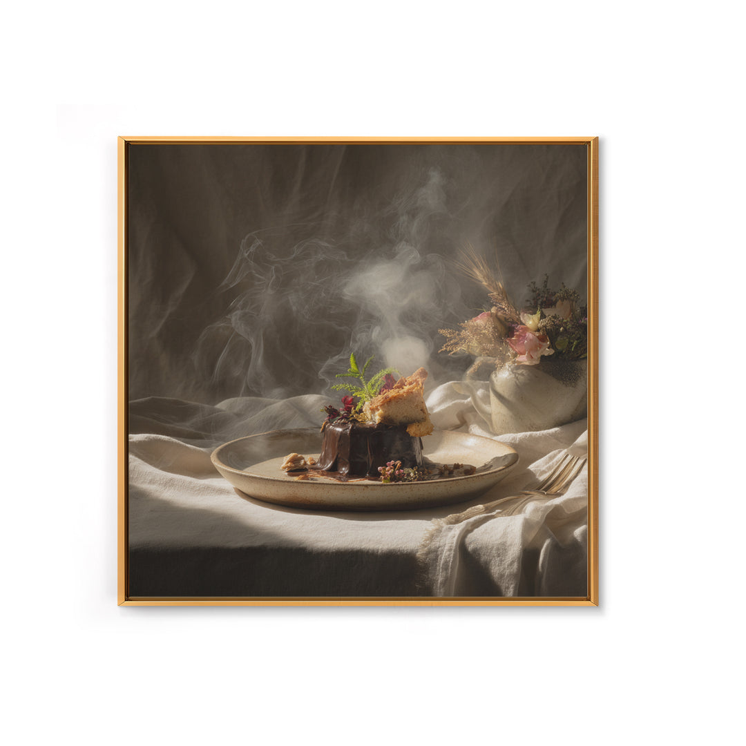 Chocolate Truffle Still Life Canvas Print, Bakery Art, Room Decor, Bakery Decor, Fine Art, Patisserie, Digital Print, BAK-1x1-91