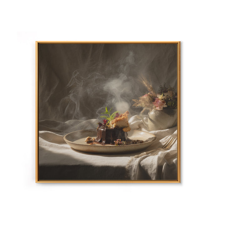 Chocolate Truffle Still Life Canvas Print, Bakery Art, Room Decor, Bakery Decor, Fine Art, Patisserie, Digital Print, BAK-1x1-91