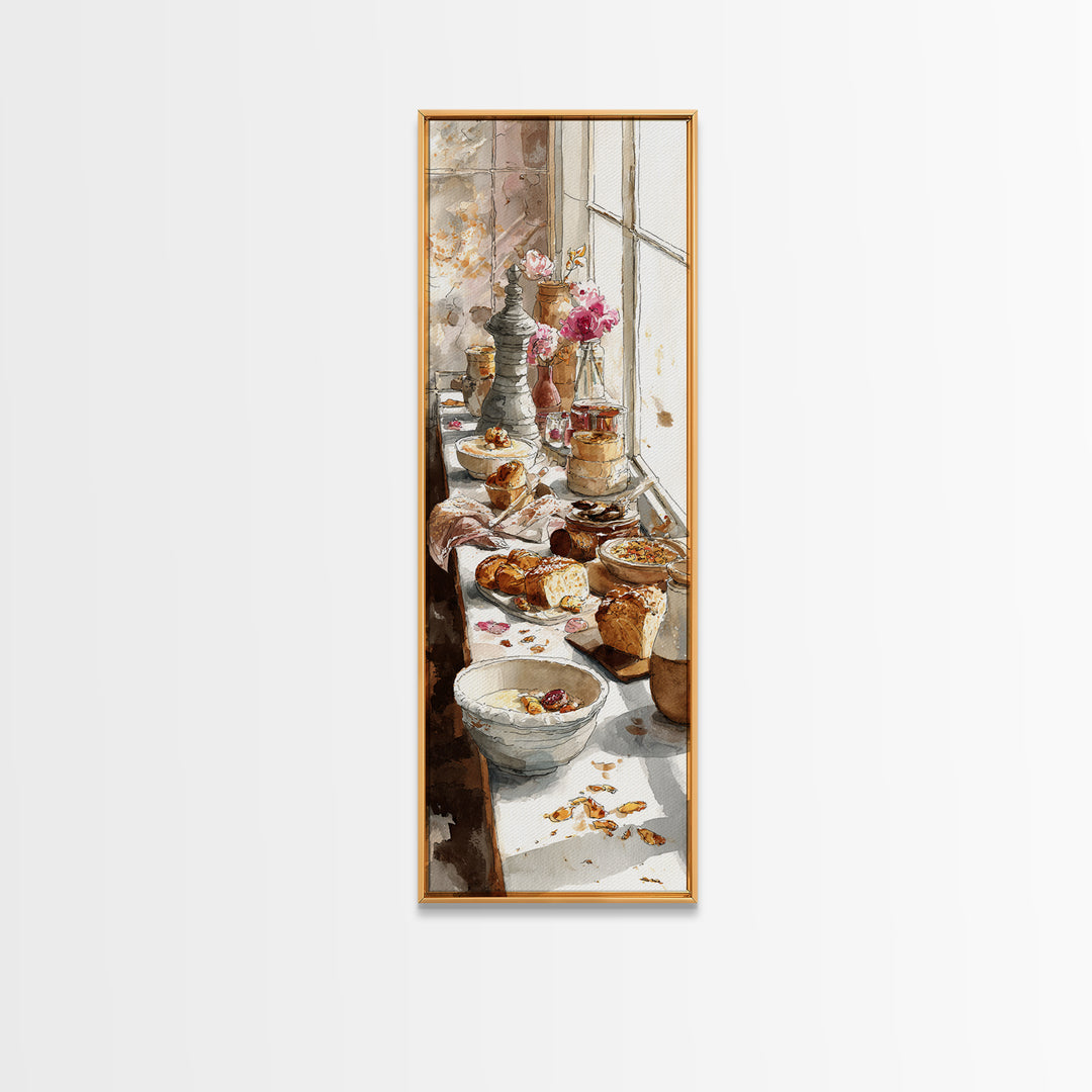 French Patisserie Window Display of Pastel Pastries Canvas Print, Bakery Art, Gallery Decor, Bakery Decor, Fine Art, Patisserie, BAK-1x3-14
