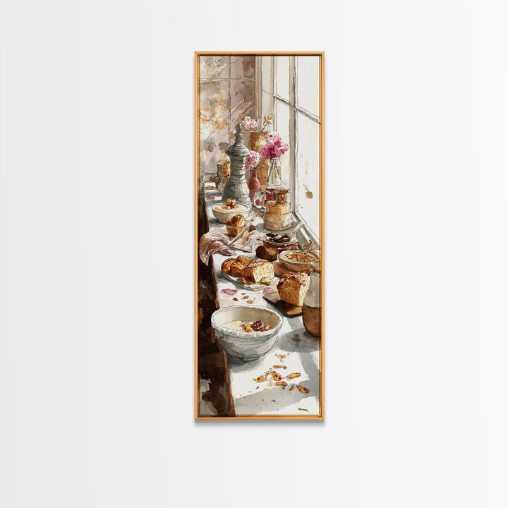 French Patisserie Window Display of Pastel Pastries Canvas Print, Bakery Art, Gallery Decor, Bakery Decor, Fine Art, Patisserie, BAK-1x3-14
