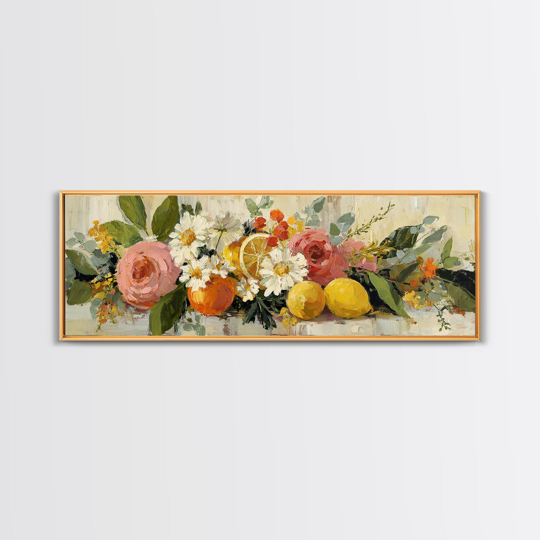 Cupcake Bouquet Painted Canvas Print, Bakery Art, Kitchen Wall Art, Bakery Decor, Oil Painting, Patisserie, Bakery Sign, BAK-3x1-95