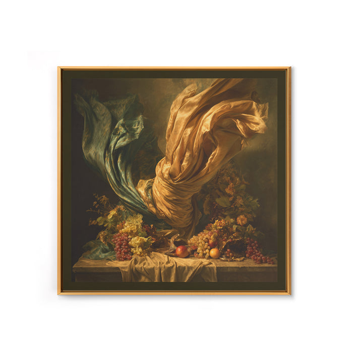 Mythic Goddess Figure Framed Canvas Print, Baroque Art, Eclectic Wall Art, Living Room Decor, Fine Art, Ornate, Gallery Decor, BAO-1x1-38