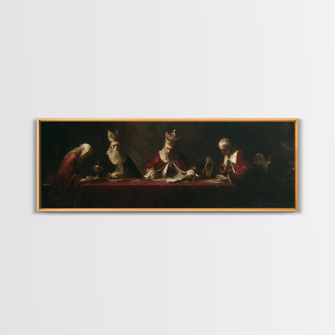 Dark Red Velvet Framed Canvas Print, Baroque Art, Contemporary Art, Living Room Decor, Fine Art, Ornate, 3d Wall Art, BAO-3x1-87