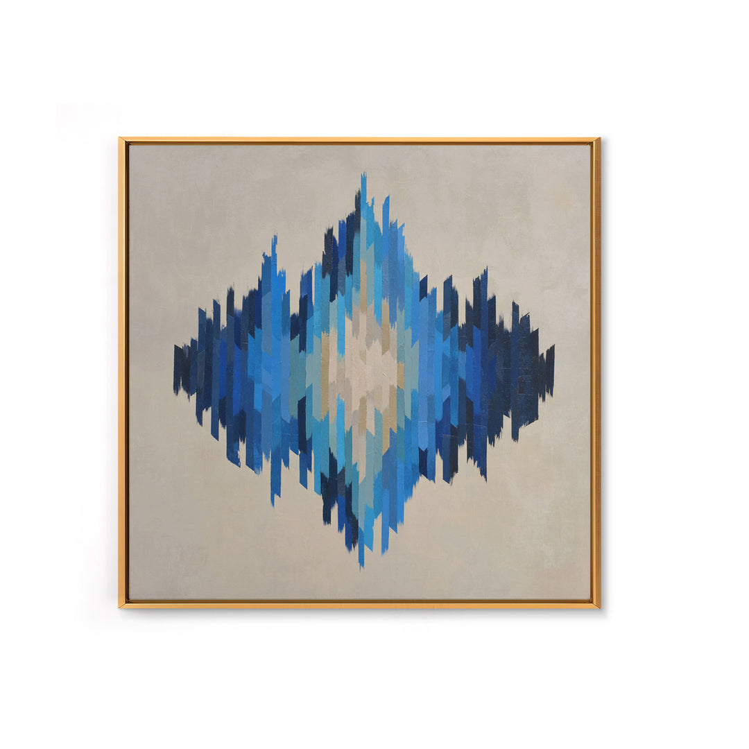 Abstract Soundwave Art Canvas Print, Basement Art, Mid Century Modern, Living Room Decor, Abstract Art, Retreat, BAS-1x1-20