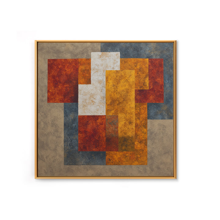Sports Jersey Abstract Framed Canvas Print, Basement Art, Gallery Decor, Living Room Decor, Abstract Art, Retreat, BAS-1x1-78