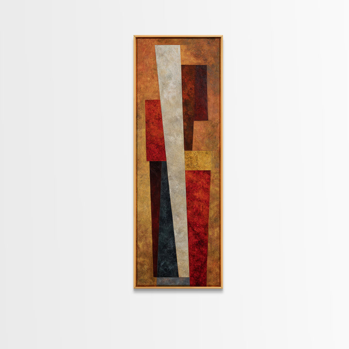 Sports Jersey Abstract Framed Canvas Print, Basement Art, Modern Decor, Living Room Decor, Abstract Art, Retreat, Home Decor, BAS-1x3-66