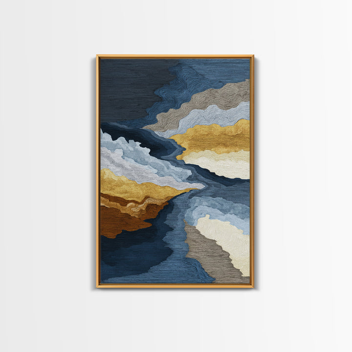 Abstract Soundwave Art Framed Canvas Print, Basement Art, Bar Decor, Living Room Decor, Abstract Art, Retreat, Game Room Decor, BAS-2x3-76