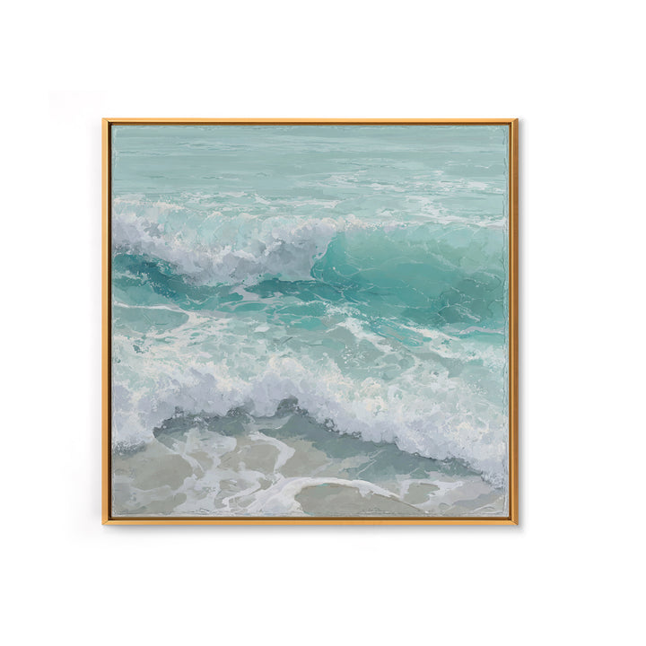 Calming Blue Ocean Wave Study Canvas Print, Bathroom Art, Funny Bathroom Art, Bathroom Decor, Fine Art, Spa, Art Print, BAT-1x1-25