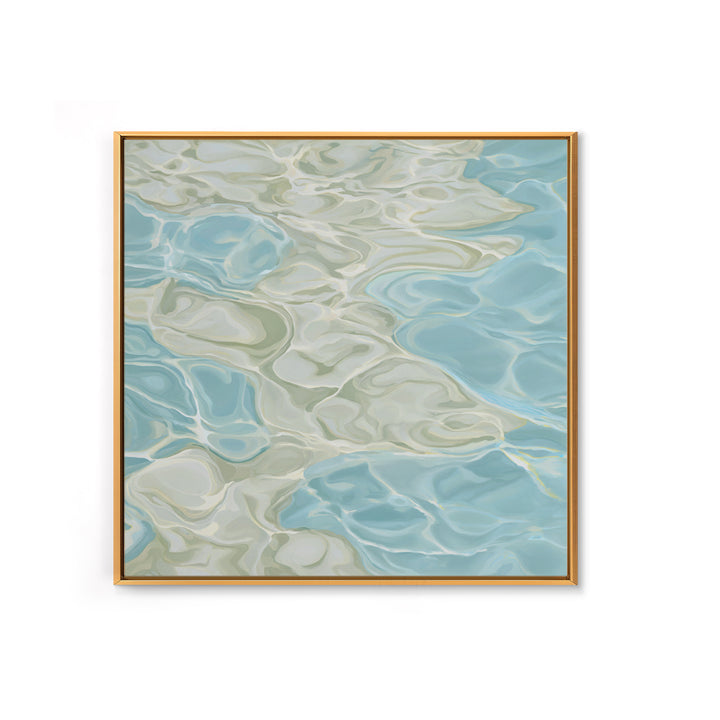 Abstract Water Ripples Framed Canvas Print, Bathroom Art, Halloween Art, Bathroom Decor, Abstract Art, Spa, Textured Painting, BAT-1x1-29