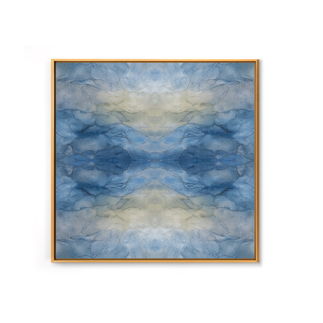 Soft Cloud and Rain Composition Framed Canvas Print, Bathroom Art, Trendy Wall Art, Bathroom Decor, Fine Art, Spa, BAT-1x1-67
