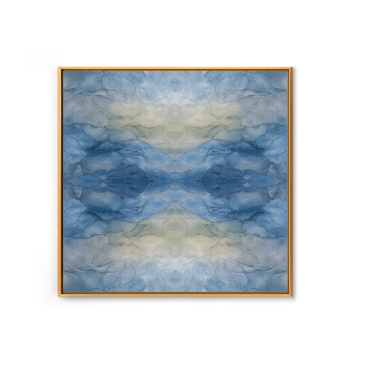 Soft Cloud and Rain Composition Framed Canvas Print, Bathroom Art, Trendy Wall Art, Bathroom Decor, Fine Art, Spa, BAT-1x1-67