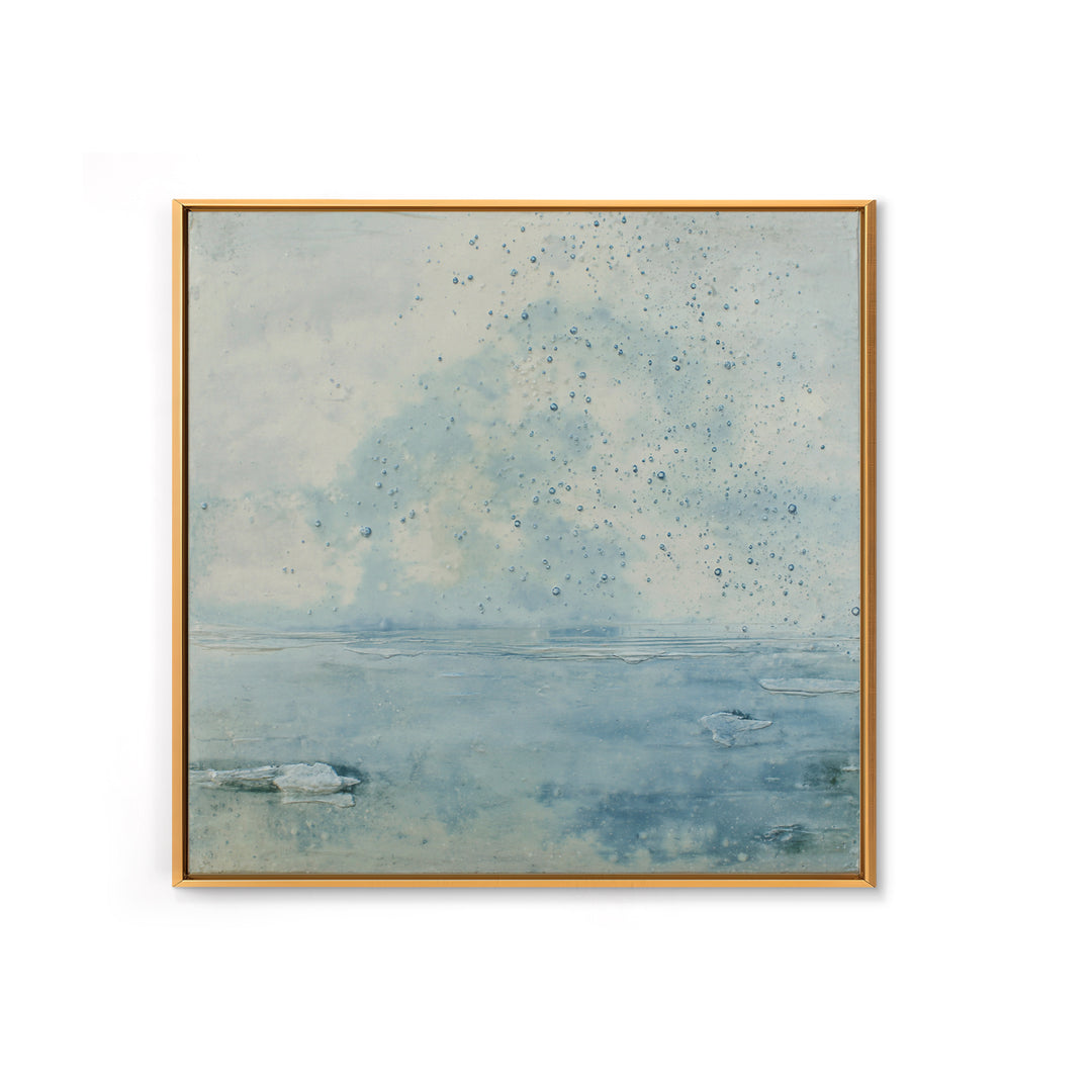 Soft Cloud and Rain Composition Canvas Print, Bathroom Art, Fine Art Print, Bathroom Decor, Fine Art, Spa, Poster, Digital Art, BAT-1x1-91