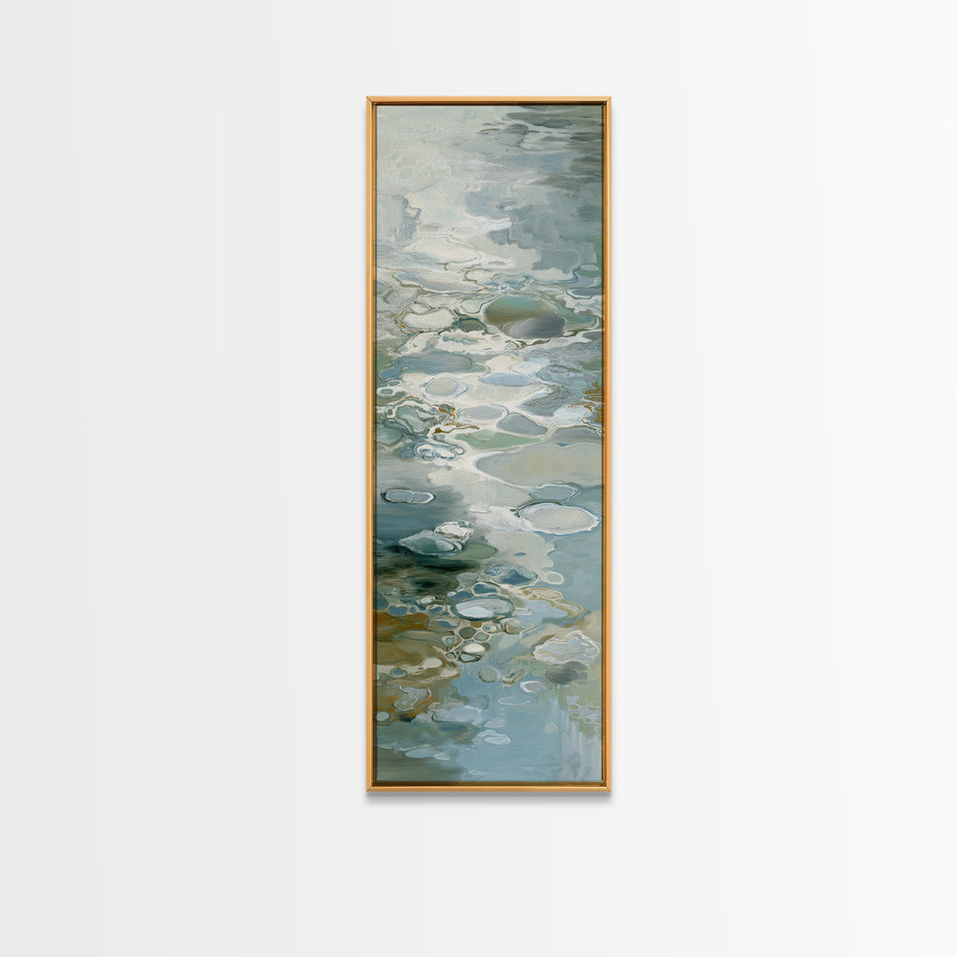 Soft Cloud and Rain Composition Canvas Print, Bathroom Art, Wall Art, Bathroom Decor, Oil Painting, Spa, Dog Portrait, BAT-1x3-55